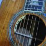 Custom Solid Koa Back Side Real Abalone Cutaway Dreadnought Acoustic Electric Guitar