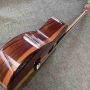 Custom Solid Ebony Santos Wood Acoustic Guitar-Solid Version