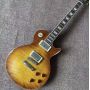 Custom flamed maple tiger pattern veneer GB Les Paul LP electric guitar in sunburst color