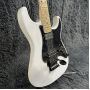 Custom Fender Style Strat ST Electric Guitar, Floyd Rose Tremolo Bridge, White Color, Mahogany Body, Maple Fingerboard