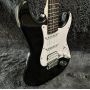 Custom Fender Style ST Electric Guitar, Mahogany Body, Black Color, Rosewood Fingerboard, 6 Strings Guitar