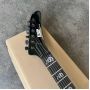 Custom Special Shape Body ESP Style Electric Guitar In Black Color Glossing Finish