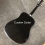Custom Grand EP Doves Style Acoustic Guitar in Glossing Black Color