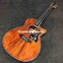 Grand guitar factory direct supply handmade cutaway OM45 style acoustic electric guitar with 500a soundhole pickup