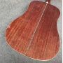 Custom Full Mahogany Wood 41 Inch Dreadnought D Style Acoustic Guitar with Herringbone Binding