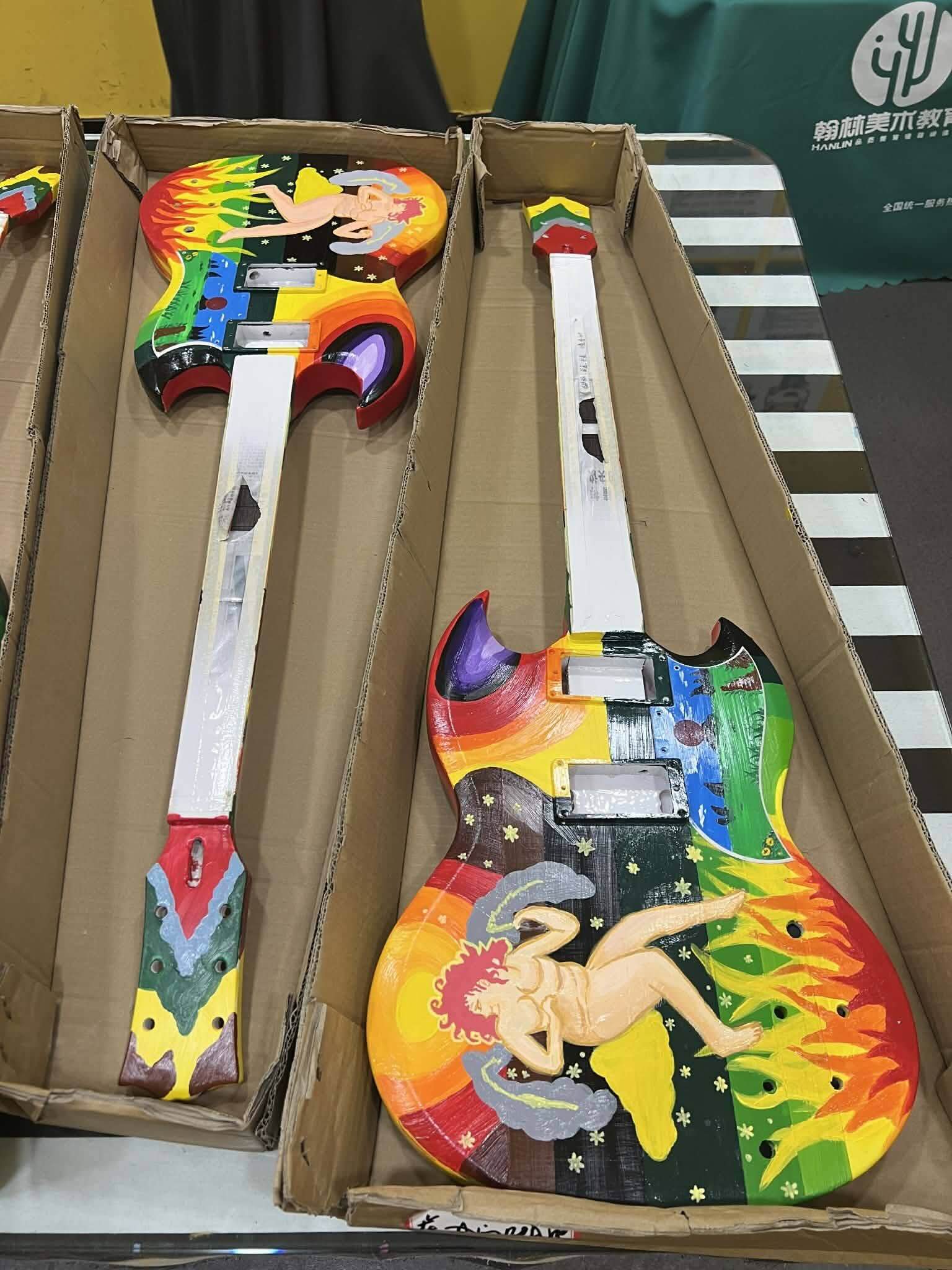 Custom “ THE FOOL” Clapton’s REPLICA 2026 Hand Painted SG Electric Guitar