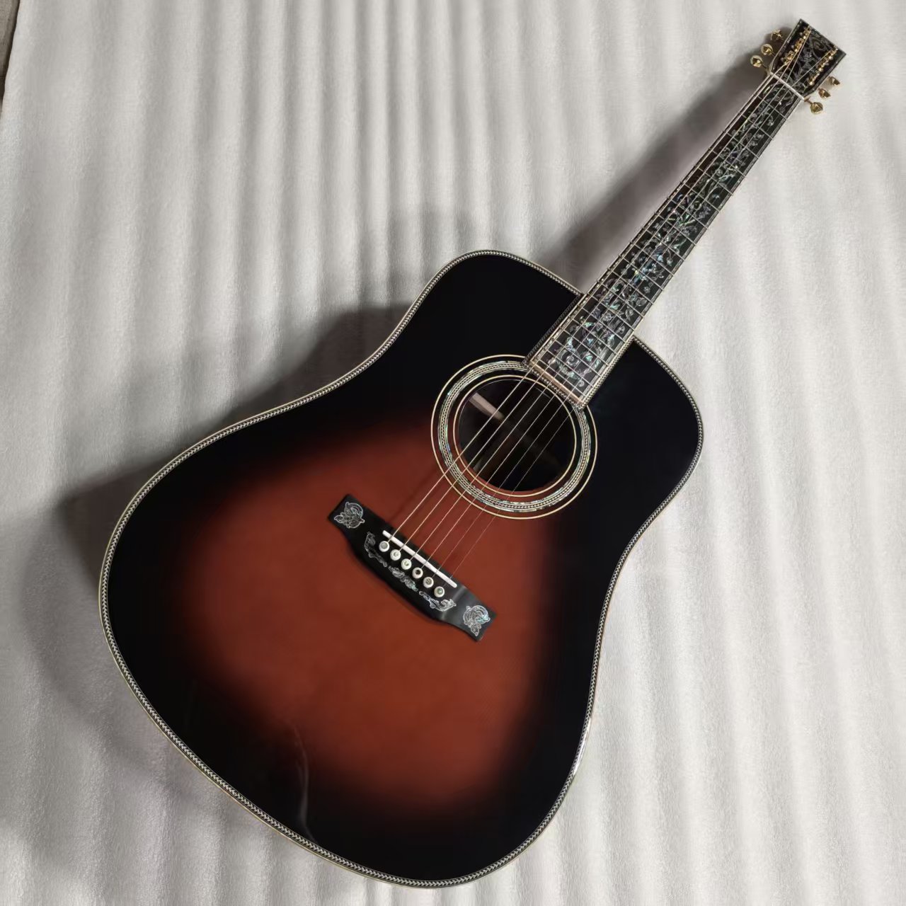 Custom Martin Style D-50 CFM IV 50th-anniversary Acoustic Guitar - Tobacco Burst Color