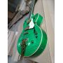 Custom 6 Strings Green Color Semi-hollow Flame Maple Veneer Electric Guitar Rosewood Fretboard 