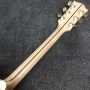 43 Inches Custom Natural Solid Spruce Acoustic Guitar Water Ripple Maple Back Side J200 Jumbo Body