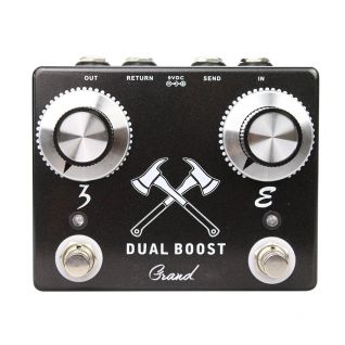 Custom Grand Dual Booster for Guitar Effect Pedal, 3 Boost and E Boost in One Pedal with FX Lock, High Quality, Accept Pedal OEM