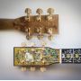 Custom Gold Phoebe Pro Vintage Dreadnought Masterpiece Solid Acoustic Guitar Bone nut, bridge saddle, and pins; round frets