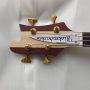 Custom 4 Strings Rickenbacker Style Fretless Engraved Bass Guitar with Gold Hardware