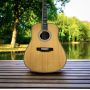 Custom FULL Cedar Top D-45 Flamed Maple Binding Solid Rosewood Back Side Acoustic Guitar