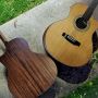 Custom Deluxe Premium All Solid Wood Light Weight Thin Body OOO, OM Size Cutaway Acoustic Guitar 12 Frets