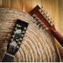 Custom 12 Strings Dreadnought Cutaway All Solid Koa Wood Handmade Deluxe Acoustic Electric Guitar