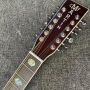 Custom Martin Style 12 Strings Dreadnought Solid Spruce Top D45 Acoustic Guitar