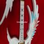 Custom Grand Hand-carved Irregular Body Electric Guitar in White
