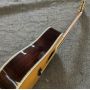 Custom Martin D-45 Copy, Sitka Spruce Top Solid Brazilian Rosewood Back Side Acoustic Guitar in Yellowish Color