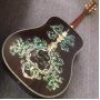 Custom D100 Solid Acoustic Guitar with Herringbone Binding