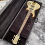 Custom ALEMBIC Style The Balance K Heart Omega LSB Series2 5 Strings Electric Bass in Purple