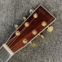 Custom Order: Deluxe 40 Inch Cutaway Solid KOA Wood Acoustic Guitar, Abalone Binding, with Abalone Logo, SOLID KOA BACK SIDE VERSION