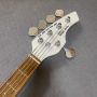Custom MusicMan Style 5 Strings Electric Bass Guitar in White, in Stock, Accept Electric Guitar OEM