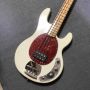 Custom MusicMan Style 4 Strings Electric Bass Guitar in White, in Stock, Accept Electric Guitar OEM