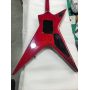 Custom WashBurn Type 6 Strings Left Handed Lefty Electric Guitar in Red Transparent Color