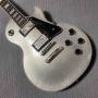 Custom Gibson Style Les Paul Metal Silver Electric Guitar