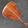 Custom 6 Strings Solid KOA Back Side Abalone Binding Acoustic Guitar with Customized Logo in Abalone