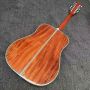 Custom 12 Strings Solid KOA Back Side Abalone Binding Acoustic Guitar with Customized Logo in Abalone