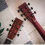 Custom OM-45 Folk Guitar Solid Cocobolo Wood Back Side Acoustic Guitar in Sunburst