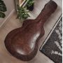 Custom OM-45 Folk Guitar Solid Cocobolo Wood Back Side Acoustic Guitar in Sunburst