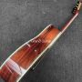 Custom O Body Solid Wood Back Side Folk Acoustic Guitar with Cedar Top, Accept Guitar OEM