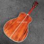 Custom O Body Solid Wood Back Side Folk Acoustic Guitar with Cedar Top, Accept Guitar OEM