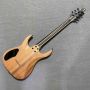 Custom High Quality 7 Strings Mayones Style Mahogany Body Electric Guitar Rock Guitar with Solid Burl Top Locking Tuner 