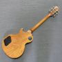 STOCK Guitar, Custom GB Les Paul Style Flamed Maple Top Electric Guitar in Green