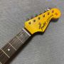 Custom Fender Leopard Jaguar Style Electric Guitar in Sunburst, IN STOCK