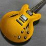 Custom Gibson Dave Grohl Signature DG-335 Style Electric Guitar with Metallic Gold Spray Painting