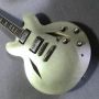 Custom Gibson Dave Grohl Signature DG-335 Style Electric Guitar with Metallic Silver Spray Painting
