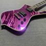 Custom IBZ Ibanez Iceman Paul Stanley Style Purple Broken Mirror Electric Guitar 22 Frets