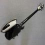 Custom Electric bass guitar with solid mahogany body, basswood neck, ebony fingerboard, 6 strings, right-handed, grey finish