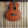 Custom Slot Head 12 Frets All Solid Mahogany Back Side OO Acoustic Guitar with Open Headstock Design