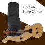 HOT SELLING 2026 New Patent Custom 6+6 12 Strings Double Neck Harp Acoustic Guitar, Both Harp and Guitar can Tune Up