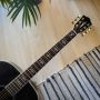Custom sj200 jumbo acoustic guitar handcrafted with AAA solid Sitka spruce top and AAA solid Indian rosewood back and side
