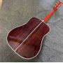 Custom Martin Style D-45AA Style Acoustic Guitar Abalone Inlay Solid Rosewood Back Side Customized Abalone Logo