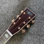 Custom Martin Style D-45AA Style Acoustic Guitar Abalone Inlay Solid Rosewood Back Side Customized Abalone Logo