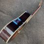 Custom Deluxe D45 ALL SOLID WOOD Acoustic Guitar in Sunburst, Solid Rosewood Back Side