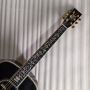 Custom Martin Style Deluxe Dreadnought D-45AA TabacooBurst Acoustic Guitar, Ebony Fingerboard, Abalone Binding, Solid Rosewood Back Side