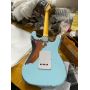 Custom Fender Stratocaster Strat Style Lefty Handed Relic Electric Guitar in Green with Rosewood Fingerboard Maple Neck Accept Guitar OEM